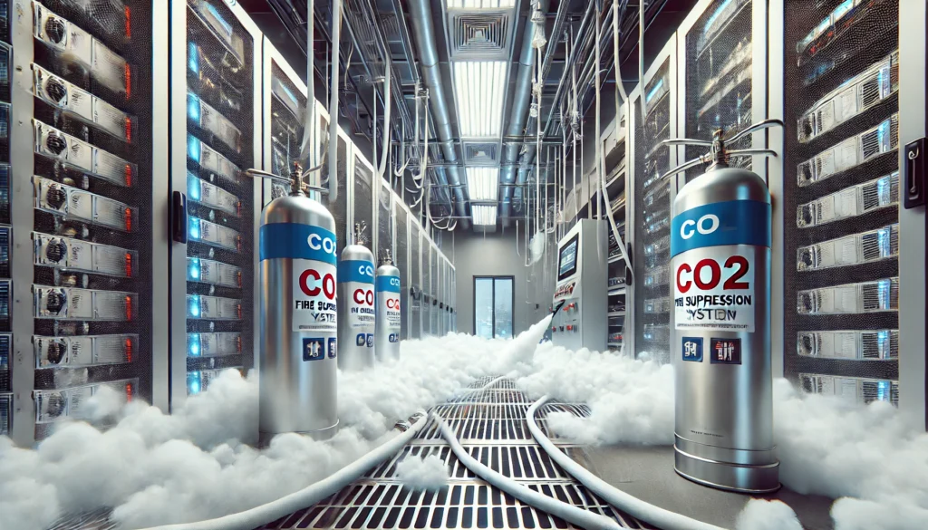 اطفاء حریق گازی Co2